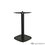 Piétement OKO Noir Mat Texturé  Socle 42x42 ht 72cm