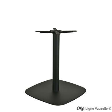 PiétementOKO Noir Mat Texturé  Socle 60x60 ht 73cm