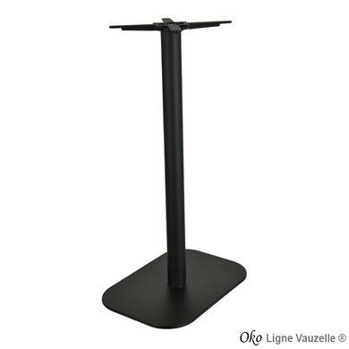 Piétement OKO Noir Mat Texturé Socle 60x42 ht 109cm