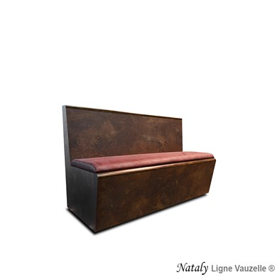 M/L Banquette NATALY Sans Coussin Stratifié-teinte pour arrondi