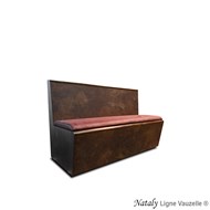 M/L Banquette NATALY Sans Coussin Stratifié-teinte pour arrondi