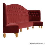 M/L Banquette Tradition COLYSEE, Ht.95>150 cm, Prof.63 cm