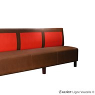 M/L Banquette Tradition EVASION Haut.100cm, Prof.63cm, Ht.ASS.49cm