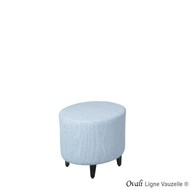 Pouf  OVALI PIQURE SIMPLE Finition surpiqûre simple