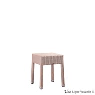 Tabouret UNO 45 Sans Dossier ht 45cm, Aluminium, Tressé :...