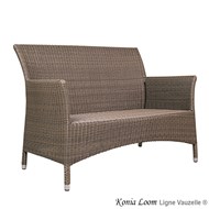 EXCLU WEB Lignemob - Canapé KONIA Imitation LOOM Lounge 2 pl, tress