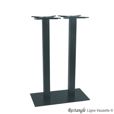 Piètement RECTANGLE MISTRAL Double Col.Base 40x75cmMange Debout.