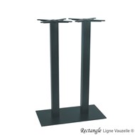 Piètement RECTANGLE MISTRAL Double Col.Base 40x75cmMange Debout.