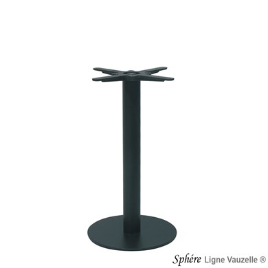Piètement Fonte SPHERE ALIZE Colonne HT.72cm, Base D.40cm.