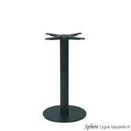 Piètement Fonte SPHERE ALIZE Colonne HT.72cm, Base D.40cm.