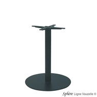 Piètement Fonte SPHERE ALIZE Colonne HT.72cm, Base D.60cm.