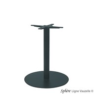 Piètement Fonte SPHERE Colonne HT.72cm, Base D.60cm.