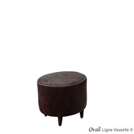 Pouf OVALI BOURDON Finition Piqûre Bourdon