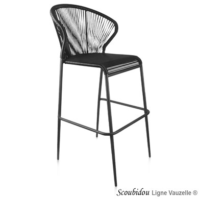 Tabouret SCOUBIDOU, Structure Noire.