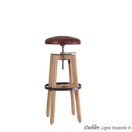 Tabouret DUBLIN en Chêne avec Galette