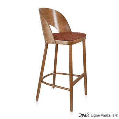 Tabouret OPALE Galette et Dos Bois