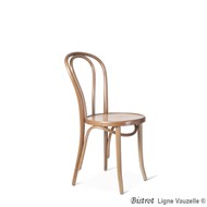 Chaise BISTROT ALICE Assise Bois.