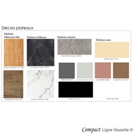 PlateauCOMPACT TRINITY Ep10,Formica Selection,Ch Droit