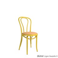 Chaise BISTROT ALICE Galette avec patins PVC.
