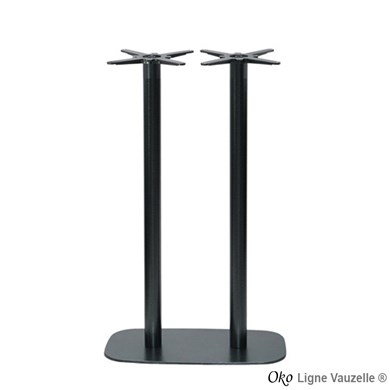 Piétement OKO Socle 80x42 Double Colonne ht 110cm - Intérieur