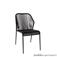 Chaise SCOUBIDOU, Structure Noire.