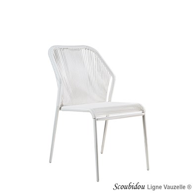 Chaise SCOUBIDOU Blanche, Structure Blanche.