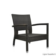 Fauteuil UNO Lounge, Aluminium, Tressé :...