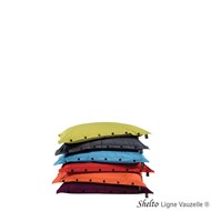 Pouf Coussin GM-SHELTO boutonnable et Garni de billes