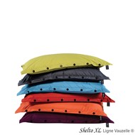 Pouf Coussin GM-SHELTO XL boutonnable et Garni de billes