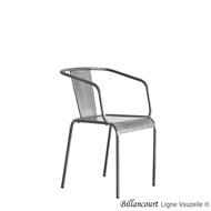 Fauteuil BILLANCOURT Dos vertical 4 pieds