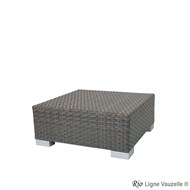 Pouf - Table Basse  RIO Tressage Café, sans coussin.